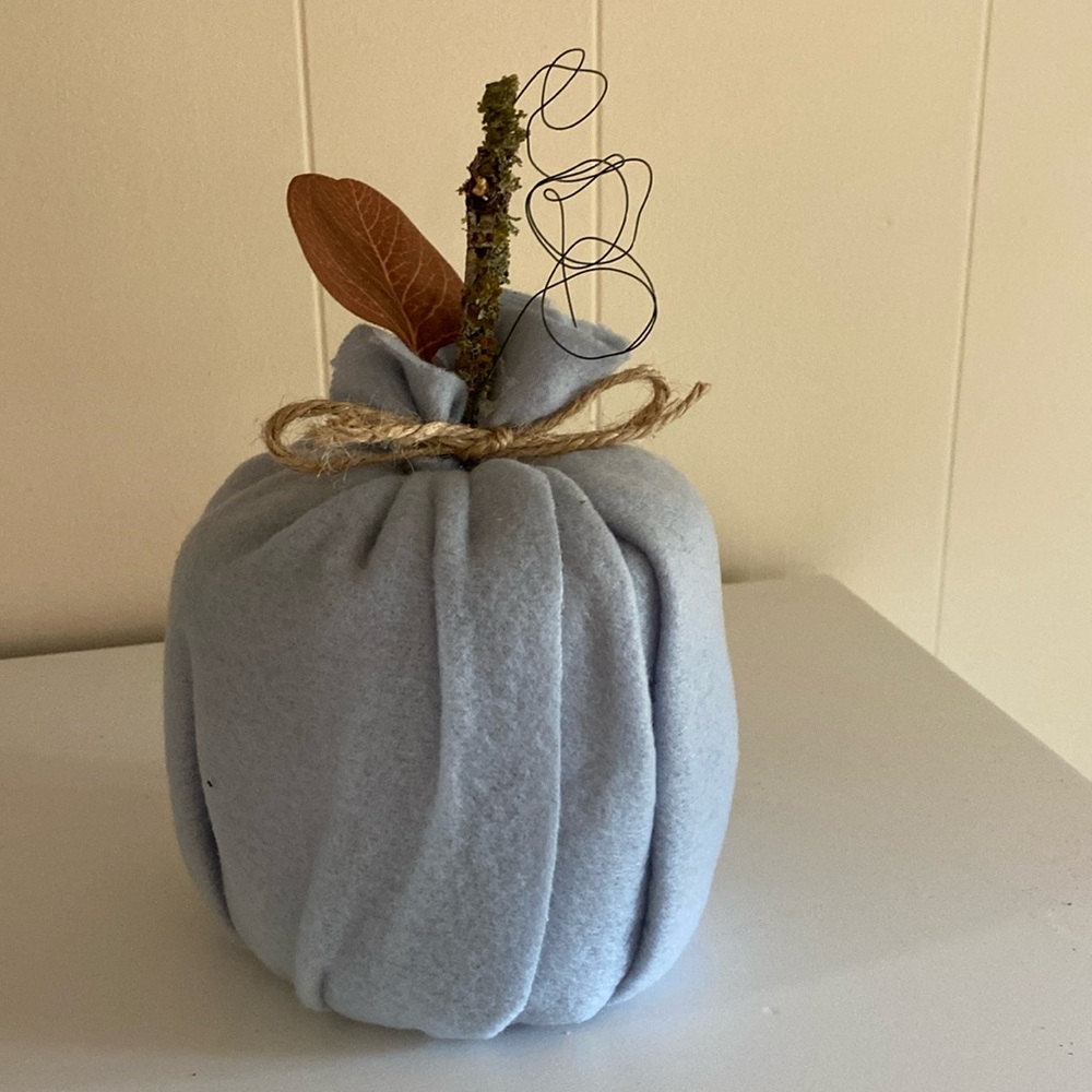 Baby Blue Flannel Pumpkin